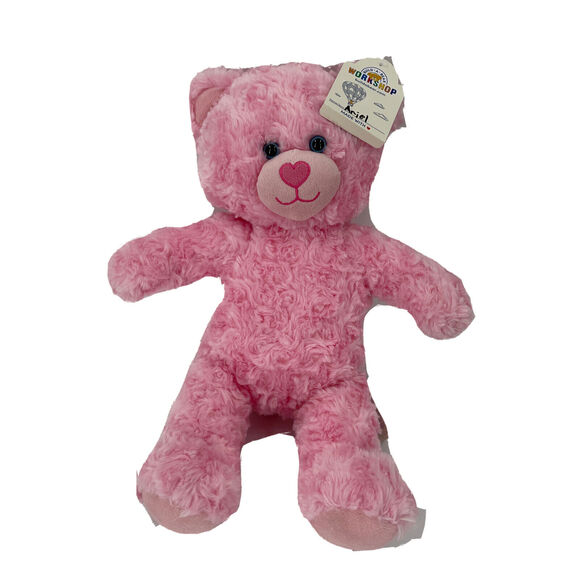 Build-A-Bear Workshop Other - Build A Bear 2020 Pink Cuddles Bear Tags Shaggy Curly